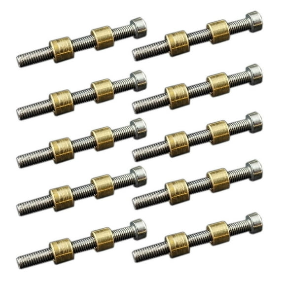Set of 10 Brass screw 8mm 5/16" For LOVELESS BOLTS KNIFE MAKING HANDLE SCALES