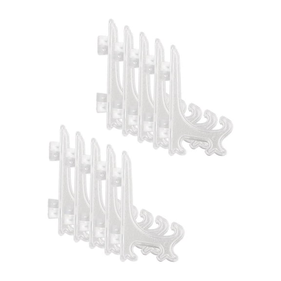 10PCS Plastic Easel Plate Stand Wedding Photo Frame Display Display Plate Rack Stand Base Stand Home Decor