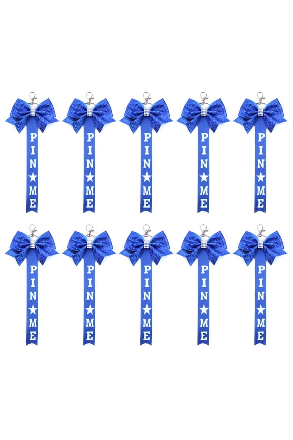 10pcs Cheerleaders Themed Keychain Set Fashionable Bow Rinbbon Keyring for Girls Backpacks and Keys Stylish Key Chain