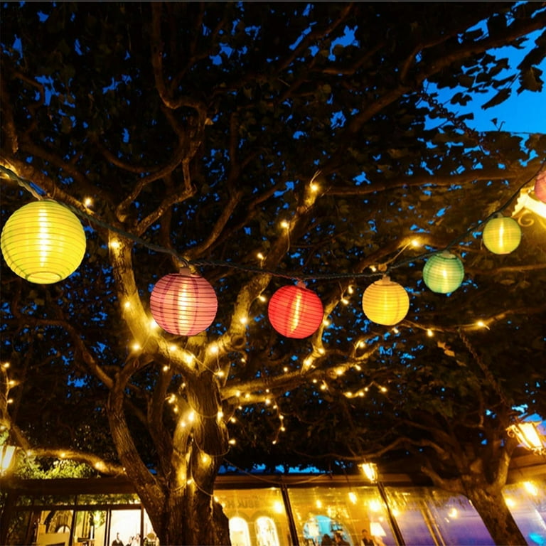 Set of 10 Colorful Chinese Japanese Paper Lanterns Perfect Party Wedding and Home Decoration
