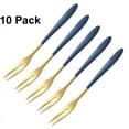 thumbnail image 1 of 10 Pieces Stainless Steel Fruit Forks Cocktail Forks Two Prong Forks Tasting Appetizer Forks, 1 of 7