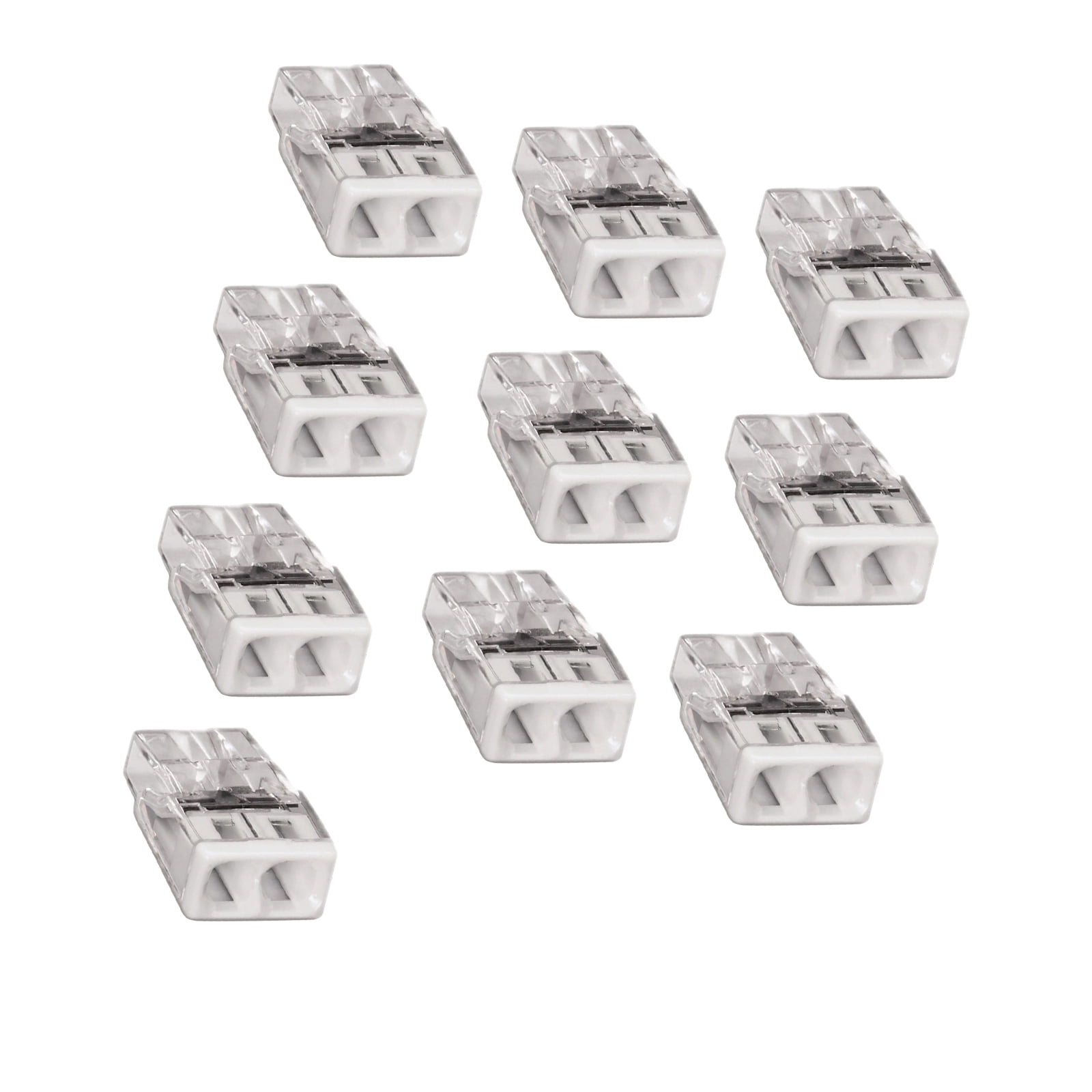 Set of 10 Easy To Use Connection Terminals Plastic Wire Terminals Block ...