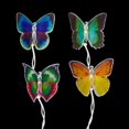 thumbnail image 1 of Set of 10 Fiber Optic Butterfly Summer Garden Patio Christmas Lights - 8 ft Green Wire, 1 of 2