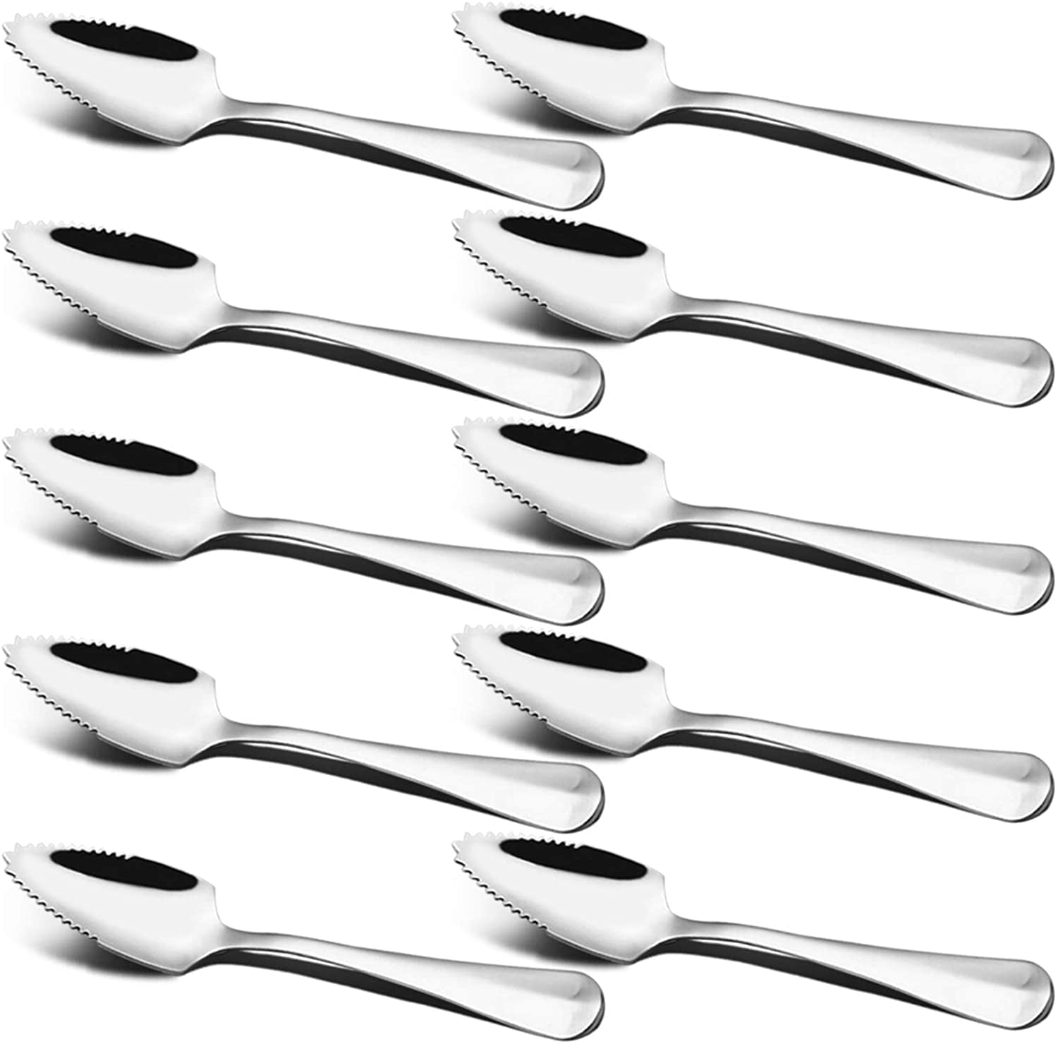 Set of 10, Grapefruit and Dessert Spoon, SourceTon Stainless Steel with