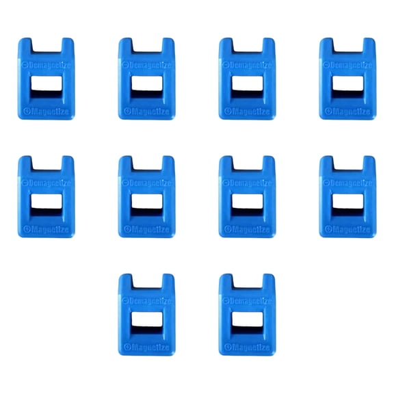 Set of 10 Magnetizer Demagnetizer for Screwdrivers Quick Magnetizing Solution for Various Tools for Home and Workshop