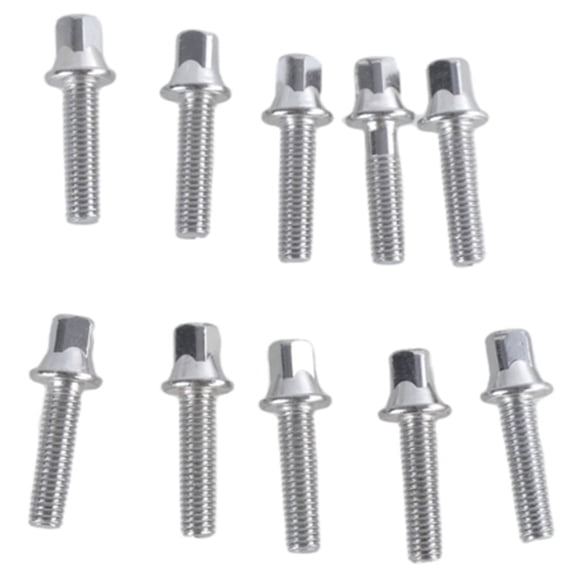 Set of 10 Metal Drum Screws Drum Hardware Component Musical Instrument Screws Suitable for Percussion Instruments