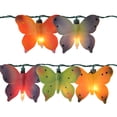 thumbnail image 1 of Set of 10 Multi-Color Butterfly Novelty Christmas Lights - Green Wire, 1 of 2