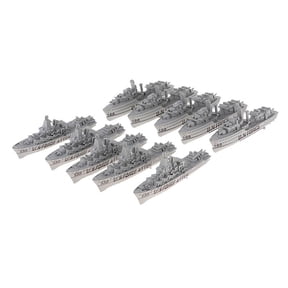 Set of 10 Navy Warship Boat Model Toy Adults Play Set for Kids, Boys And Girls Collection Toys