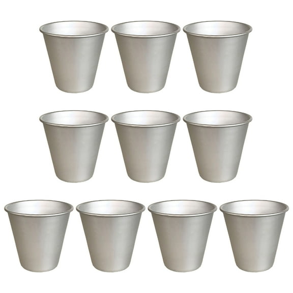 Set of 10 Nonstick Cups Convenient Aluminums Eggs Cup Oven Safe Cupcakes Metal Darioles Molds