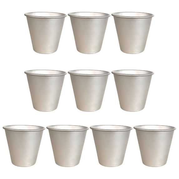 Set of 10 Nonstick for Eggs Tart and Cupcakes Bakings Cup Cookie Aluminums Darioles