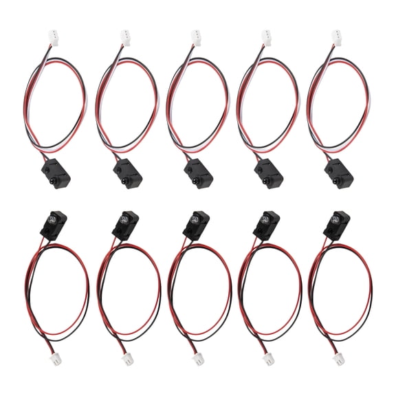 Set of 10 Obstacle Detection Sensors General Compatibility NPN Signals Output Easy Integration Microcontroller Systems