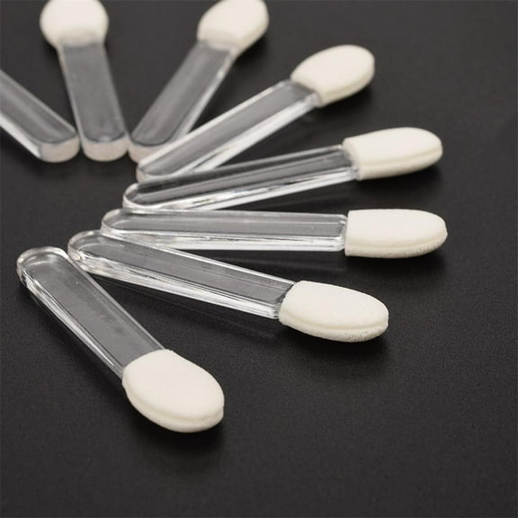 Set of 10 PCS Disposable Eyeshadow Brushes, Sponge Tipped Oval Makeup Tool, Eyeshadow Brushes, Cosmetics Applicators for Women Girls