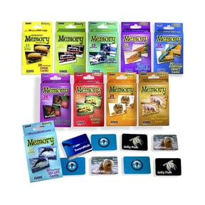 Set of 10 Picture Memory Card Games Real Photo Concentration Games