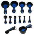 thumbnail image 1 of Set of 10 Piece Measuring Spoons and Measuring Cups Black & Blue, 1 of 3