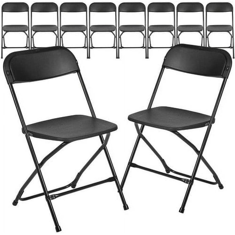 Nazhura 4 Pack Folding Chairs with Padded Cushion and Back, Padded Folding  Chairs for Home and Office, Indoor and Outdoor Events (Black, 4 Pack)