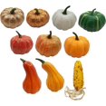 thumbnail image 1 of Set of 10 Pumpkins & Gourds Harvest Decorations - Great for Table Decor and Festive Baskets!, 1 of 6