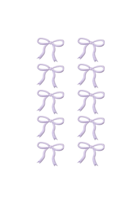 Set of 10 Reusable Fabric Bows For Clothing Decor Baby Headbands Knot Design