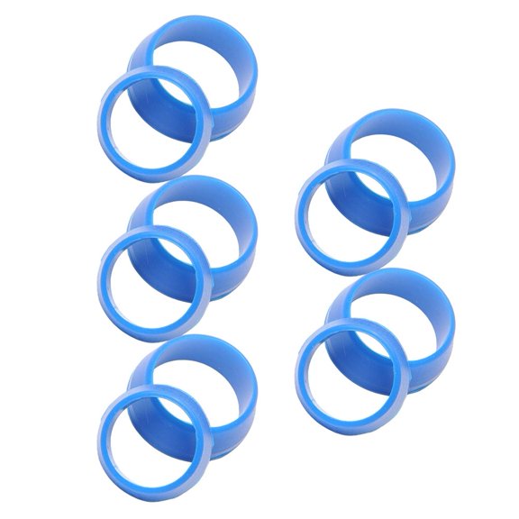 Set of 10 Silicone Rings for Bike Seatpost Protection Fits For 25 4mm 27 2mm Diameter Seat Tubes Prevents Dust and Dirt Penetration (Blue)