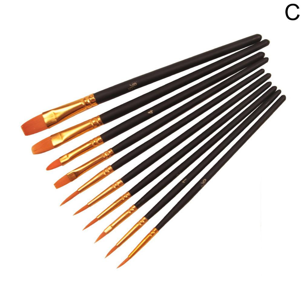 Set of 10 Small Art Detail Brushes For Miniature Painting L6K1