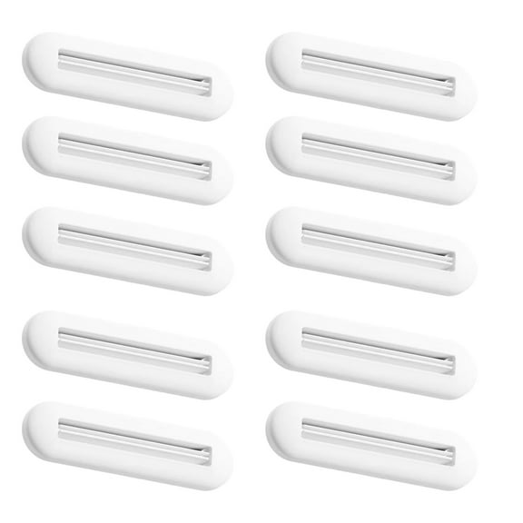 Set of 10 Toothpaste Dispenser Simple Press Roller Hand Cream Tube Squeezer Clip for Home Bathrooms Travel Space Saving
