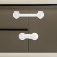 thumbnail image 1 of Set of 10 Transparent Child Safety Locks with Strong Glue, Baby Cupboard Block for Safety Baby Drawer Locks of Cabinets, Drawers, Ovens, Fridges, 1 of 5
