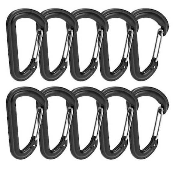 Set of 10 carbines 0.1KN, 10kg, 5.5x3.2cm
