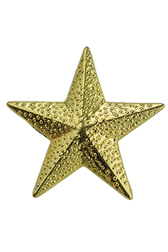 Set of 100 Chenille Pins - Gold Star