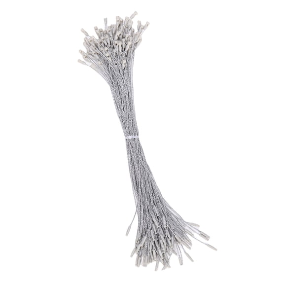 Set of 100 Christmas Ornament Hanger Strings Plastic Ornament Strings for Festival Christmas Decoration