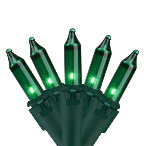 Northlight 100ct Mini String Lights Green - 45.5' Green Wire