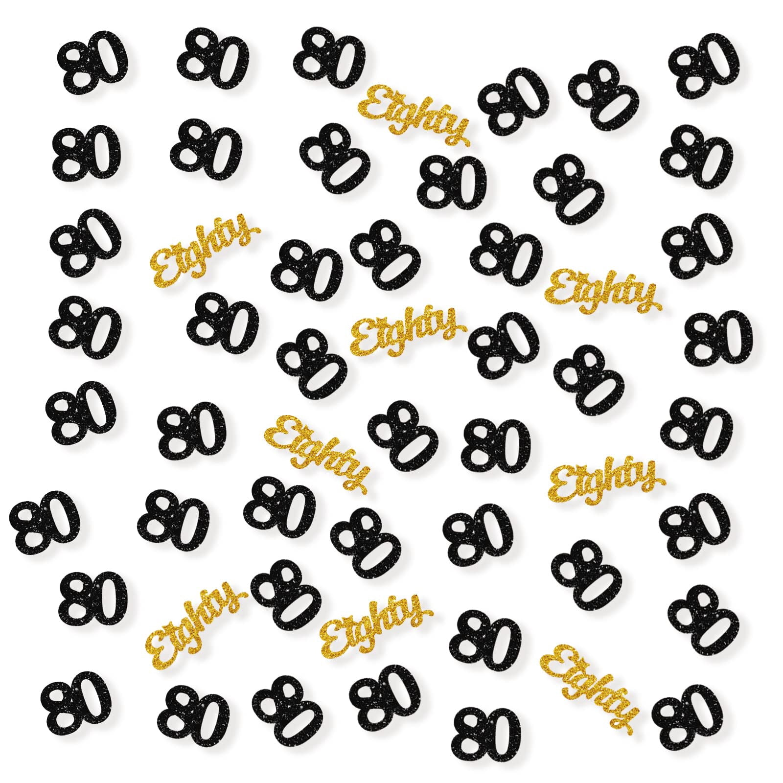 100 Stück Gold-Glitzer-Konfetti Zum 20. Geburtstag – Perfekt Für Tischdeko, Cake Smash & Party