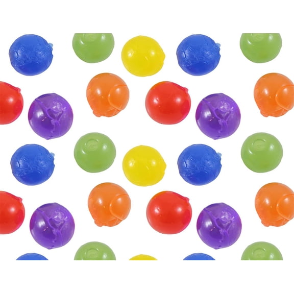Set of 100 Small 1" Squishy Jelly Gooey Gel Sensory Squeeze Balls OT (Party Favors)