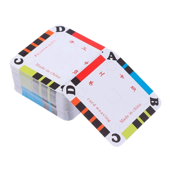 Set of 100 Weaving Cards Tablet Weaving Card for Loom or