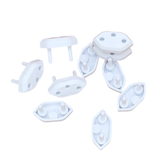 Set of 10Pcs Electric Socket Protectors Guard Baby Proof Designing with Embedded Feature Ensures Child Safety