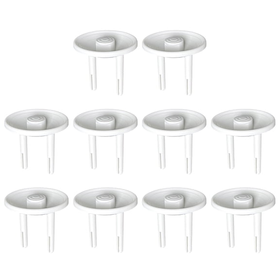 Set of 10pcs Baby Proof Electrical Outlet Covers Safety Standard Dust Resistant Household Socket Protectors