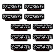 Set of 10pcs Sarcastic Workplace Brooch Emotion Support Coworker Hands Off Zn Alloy Lapel Pin For Work Jokes