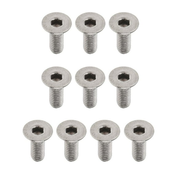 Set of 10x Head Bolts Titanium Alloy Round Head Fixation Screws - , M3 x 10mm
