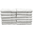 thumbnail image 1 of Set of 12 - 13" x 13" White Washcloths | 100% Cotton | Hotel Value Collection, 1 of 12