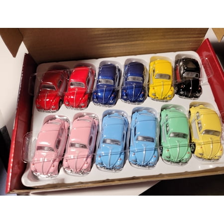 Set of 12 1967 Volkswagen Classical Beetles invarious colors