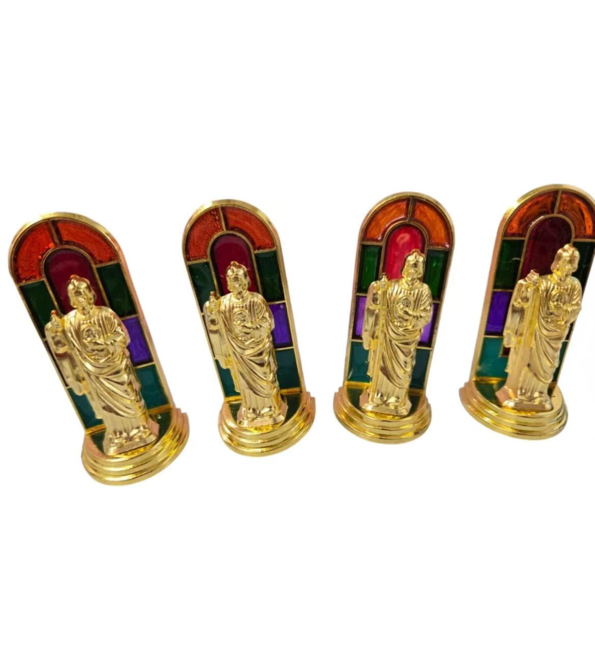 Set of 12 -2.5" St Jude San Judas Tadeo ,mini Figurine Statue baptism favor