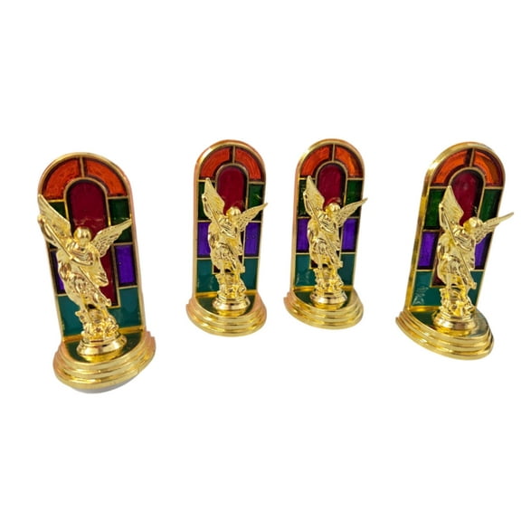 Set of 12 -2.5" St. Michael the Archangel San Miguel Arcn,mini Figurine Statue