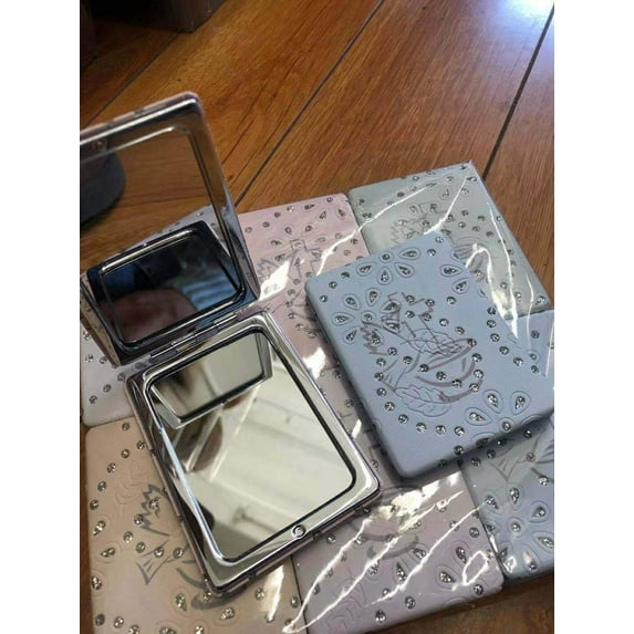 Set of 12 Baptism Holy Spirit Compact Mirror for Wedding/Bridal Shower/Baby Shower/Quinceañera/Birthday/Baptism/Religious Gift/Favor