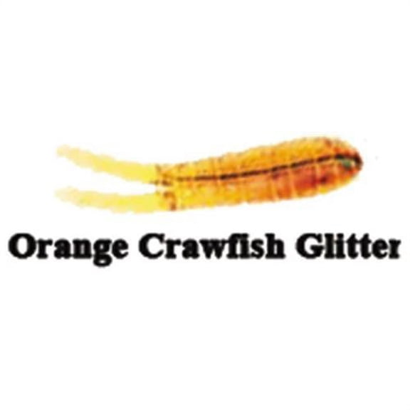 Set of 12 Betts Grunt Grub Spin-Nickel 1/16 Orange Crawfish Glitter