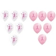 thumbnail image 1 of Set of 12 Breast Cancer Awareness Pink and White 11" Latex Balloons, 1 of 1