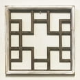 thumbnail image 1 of Set of 12 Brown And Washed White Geometric Pattern Square Wall Decor, 1 of 2