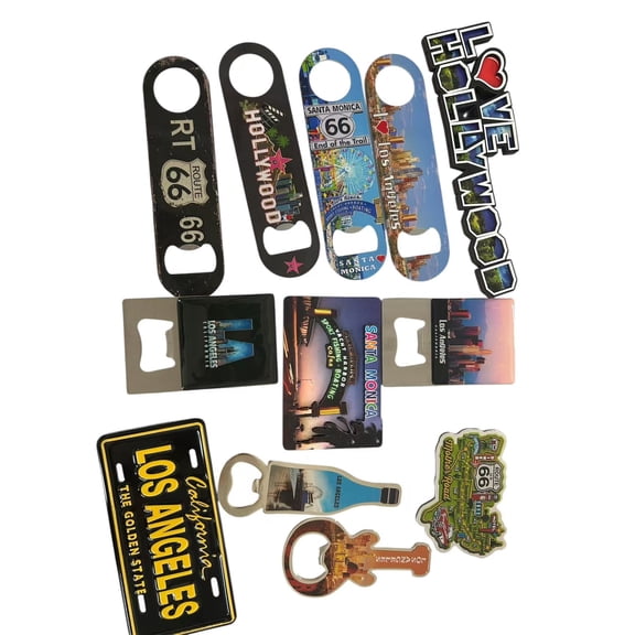 Set of 12 California Fridge Magnet, I Heart LA Magnet, I Heart Los Angeles, I Love LA Bulk Souvenir Keychain