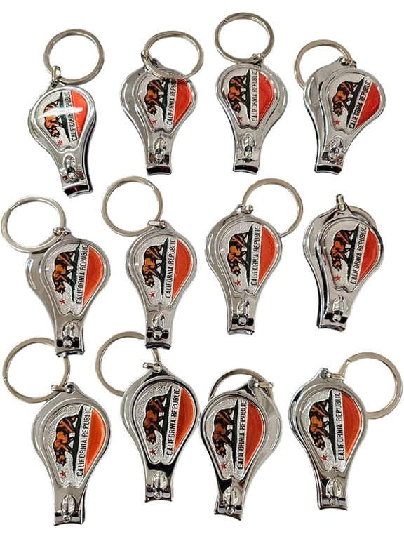 Set of 12 California gift favor I Heart LA, I Heart Los Angeles keychains, I Love LA Bulk Souvenir Keychain