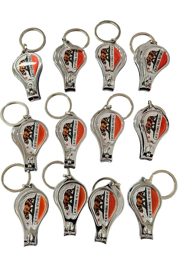 Set of 12 California gift favor I Heart LA, I Heart Los Angeles keychains, I Love LA Bulk Souvenir Keychain