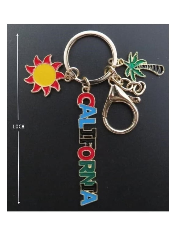 Set of 12 California gift favor I Heart LA, I Heart Los Angeles keychains, I Love LA Bulk Souvenir Keychain