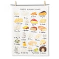 thumbnail image 1 of Set of 12 Cheese Alphabet Chart Print Tea Towel, 1 of 1