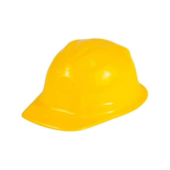 Set of 12 Child's Plastic Construction Worker Party Hat